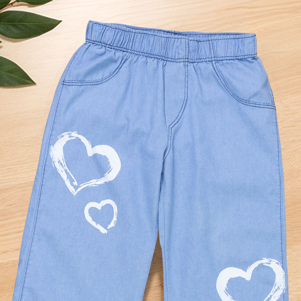 Calça Jeans Infantil Wide Leg - Elegância E Conforto Para Meninas!