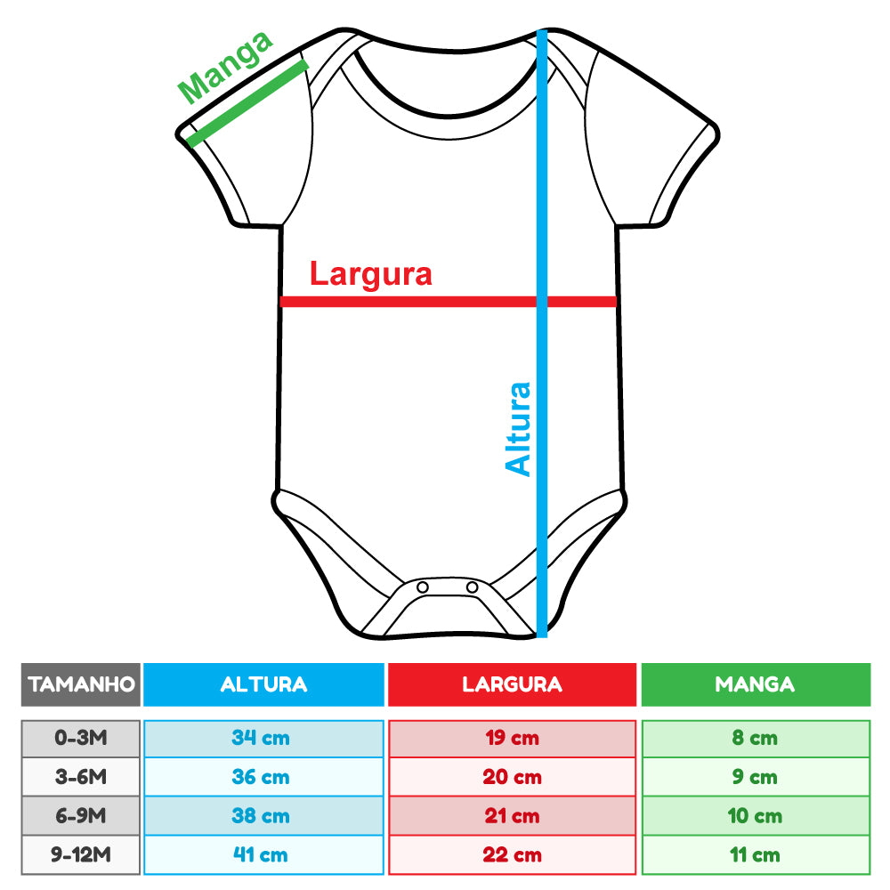 Body Básico De Bebê Em Algodão Com Diversas Opções De Cores