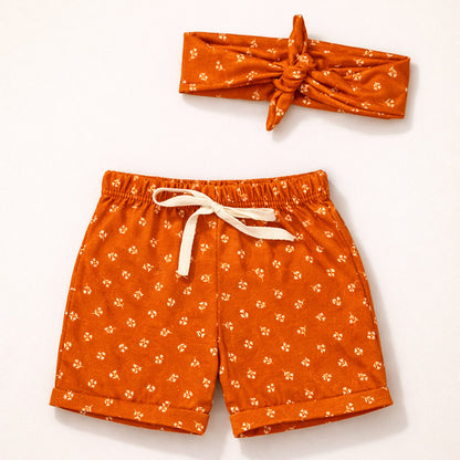 Shorts Com Faixinha Minimalista Para Bebês Até 12 Meses