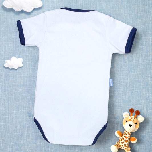 Body Bebê Manga Curta Estampa Girafinha Ideal Para Menino