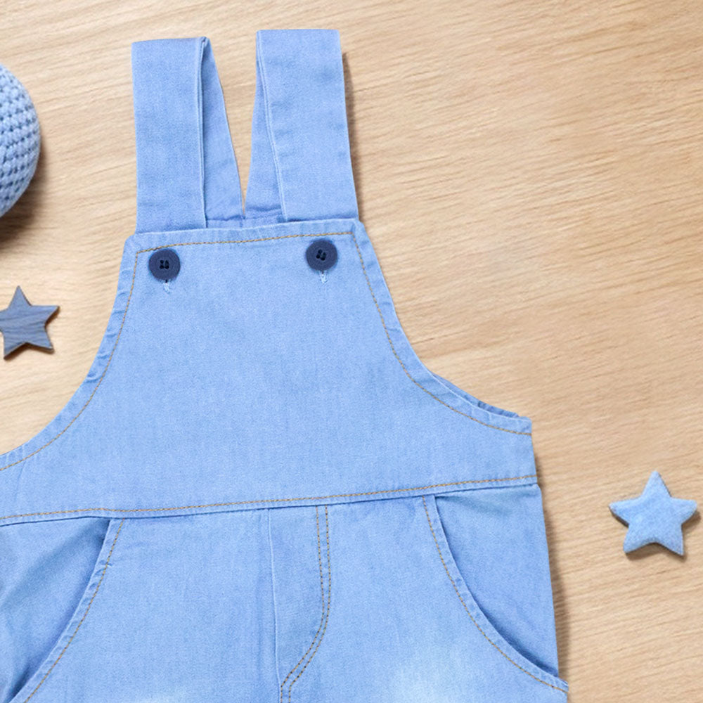 Jardineira Jeans Bebê Menino - Conforto E Estilo Verão