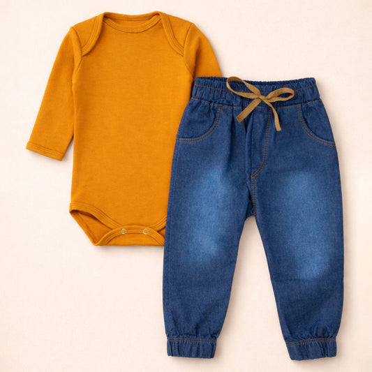 Conjunto 2 Pçs Para Passeio Com O Bebê Até 12 Meses