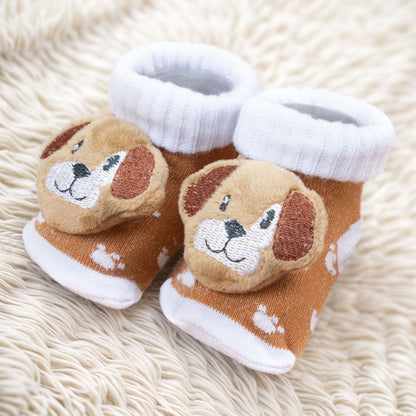 Conjunto De Macacão Cãozinho Caramelo Com Capuz E Pantufa 3d