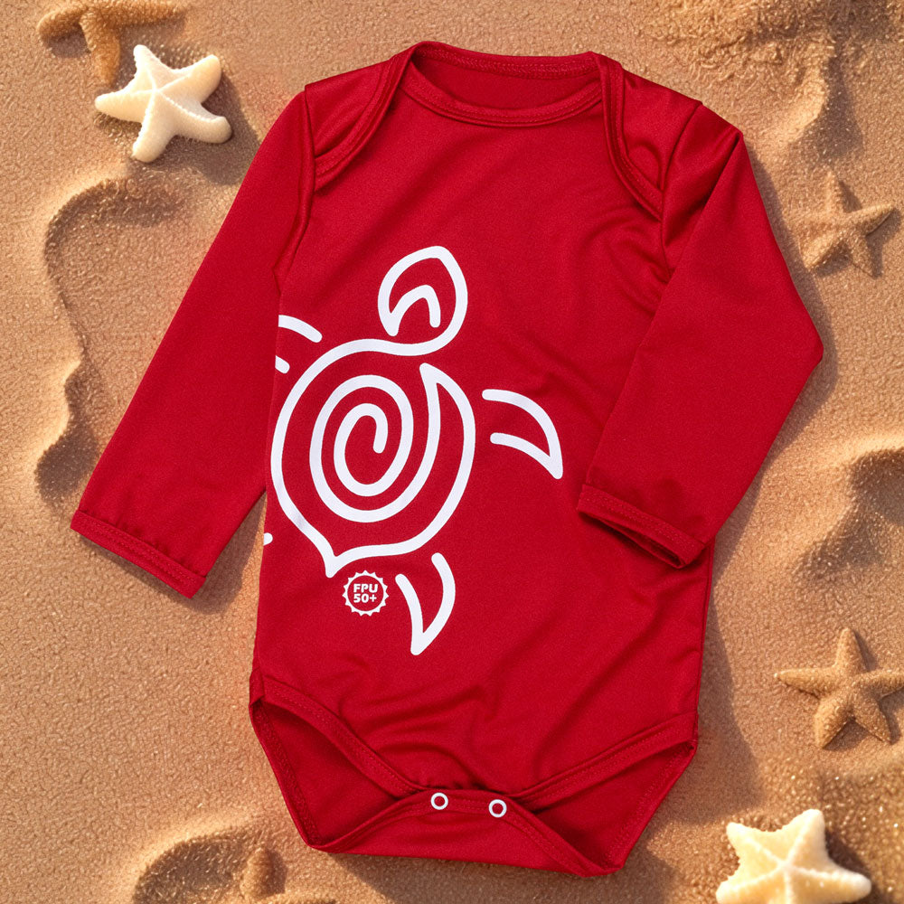 Body Bebê Uv50+ Manga Longa - Proteção Solar Menino