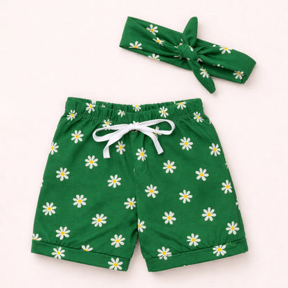 Shorts Com Faixinha Minimalista Para Bebês Até 12 Meses