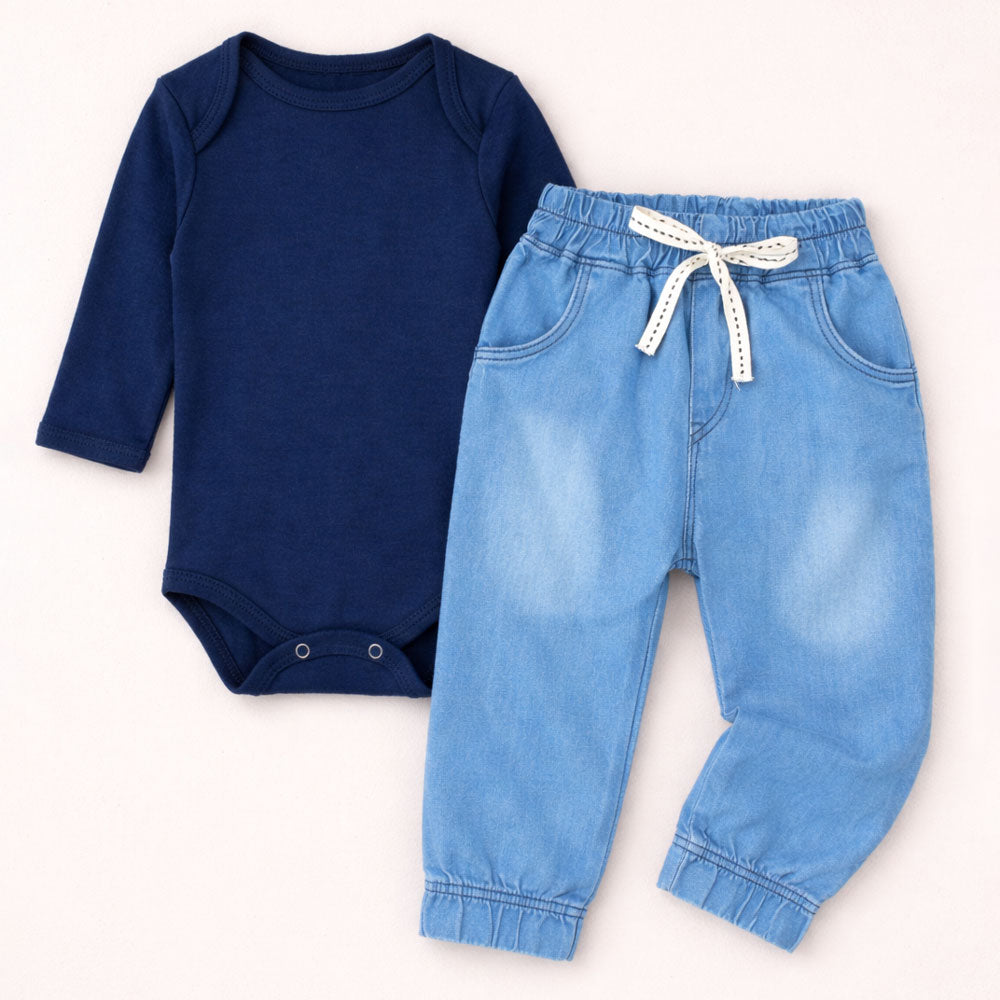 Conjunto 2 Pçs Para Passeio Com O Bebê Até 12 Meses