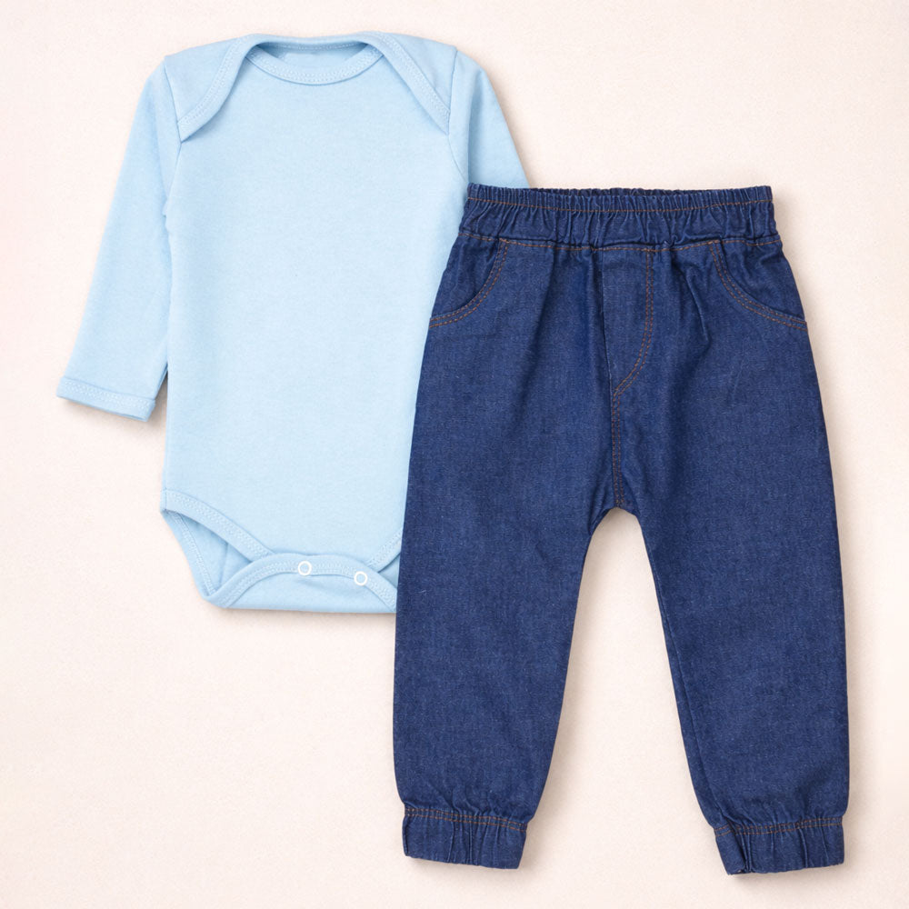 Conjunto 2 Pçs Para Passeio Com O Bebê Até 12 Meses