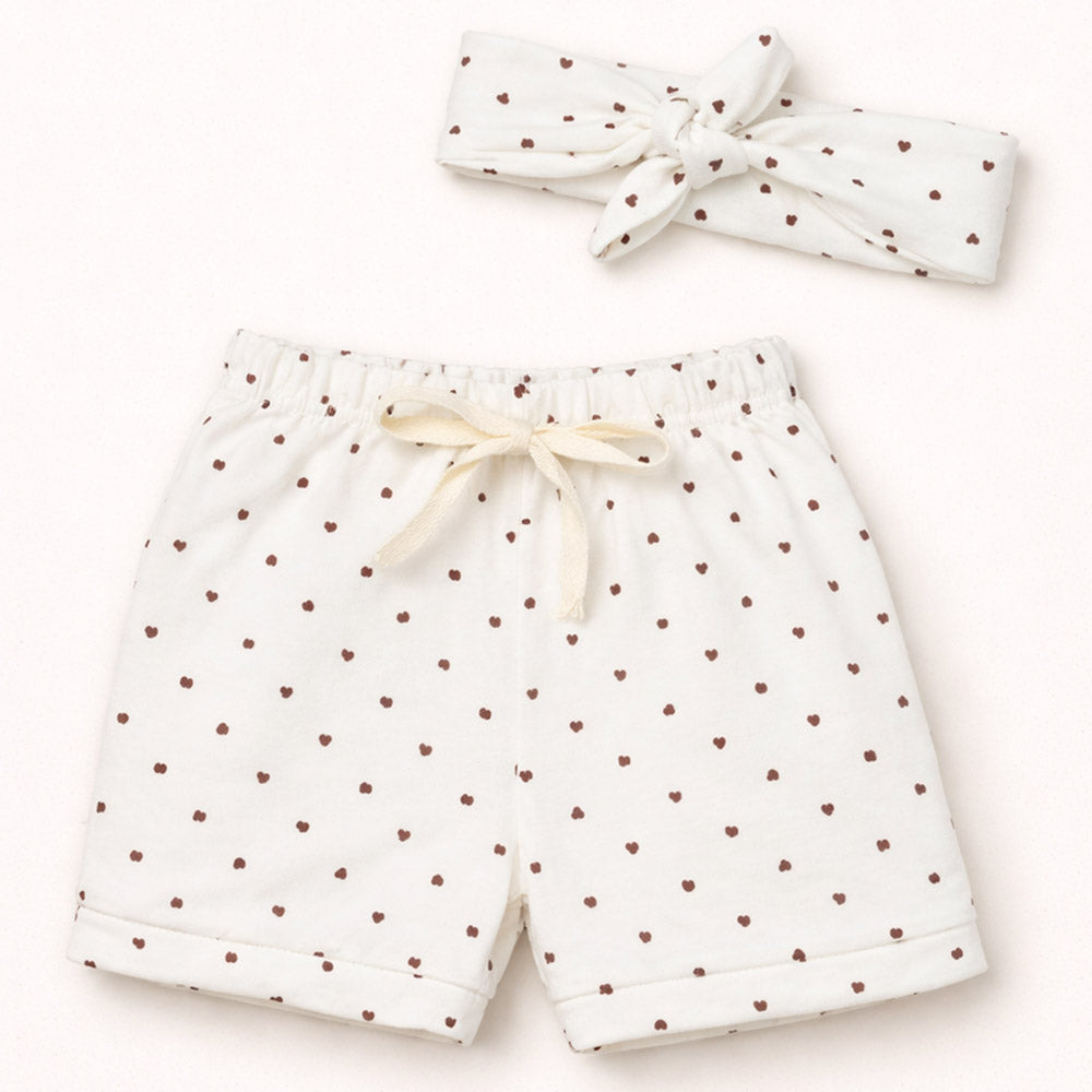 Shorts Com Faixinha Minimalista Para Bebês Até 12 Meses