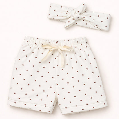 Shorts Com Faixinha Minimalista Para Bebês Até 12 Meses