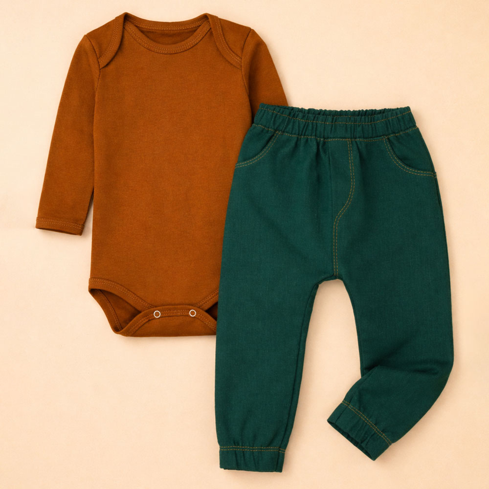 Conjunto 2 Pçs Para Passeio Com O Bebê Até 12 Meses