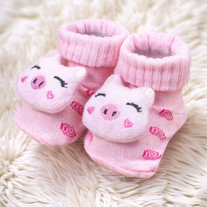 Conjunto Macacão Em Plush 3d E Pantufa Lúdica Para Bebê Menina