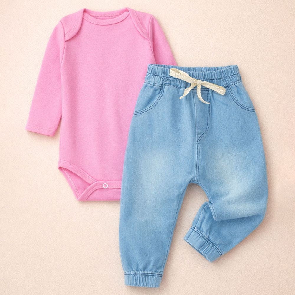 Conjunto 2 Pçs Para Passeio Com O Bebê Até 12 Meses