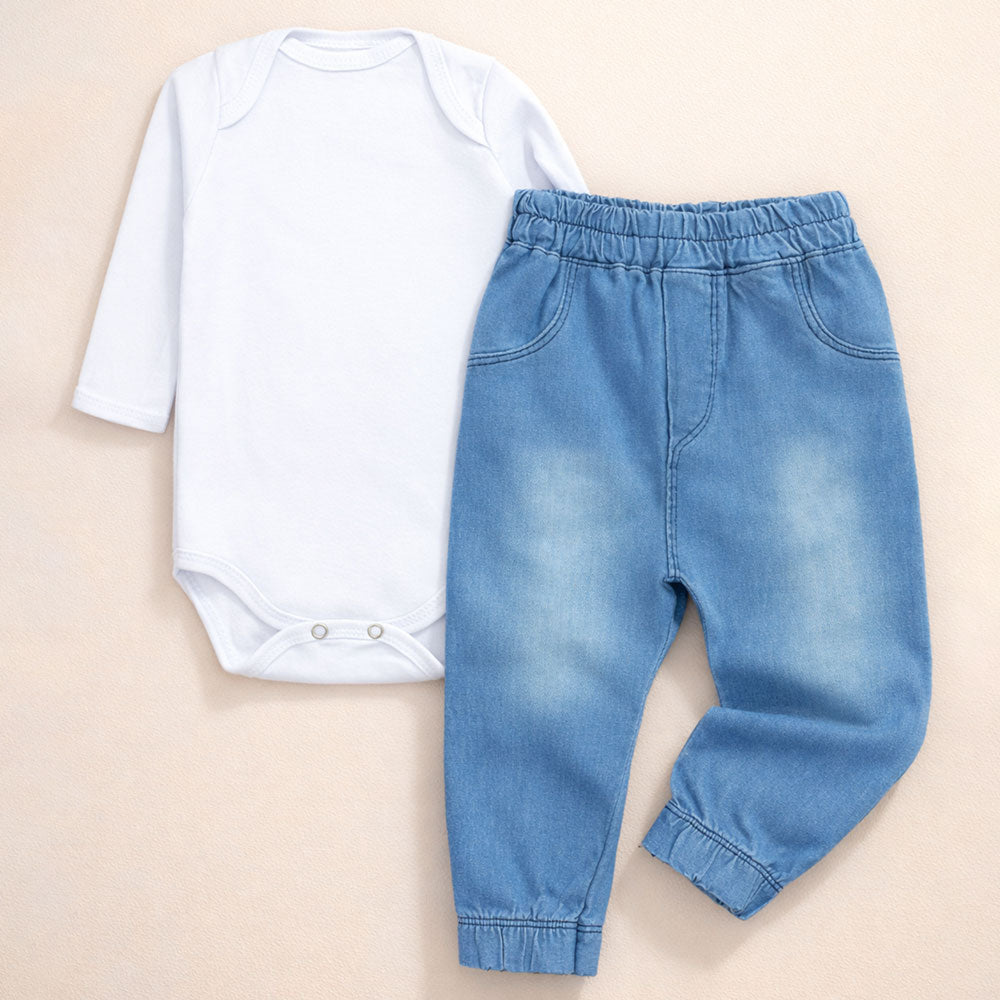 Conjunto 2 Pçs Para Passeio Com O Bebê Até 12 Meses