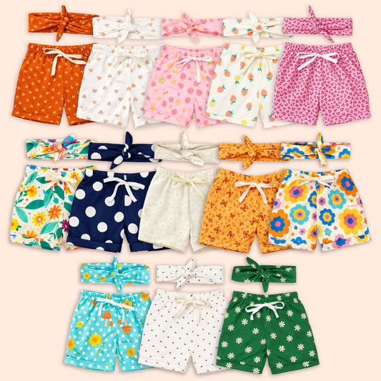 Shorts Com Faixinha Minimalista Para Bebês Até 12 Meses