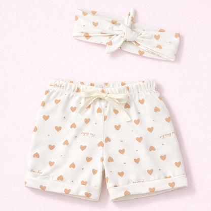 Shorts Com Faixinha Minimalista Para Bebês Até 12 Meses