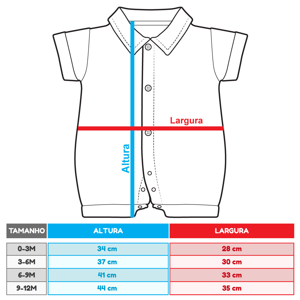 Macacão Curto Camisa Jeans - Conforto e Estilo para Seu Bebê